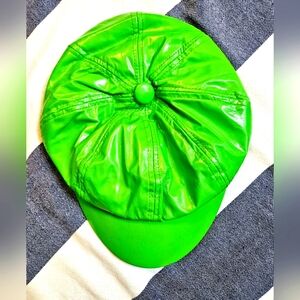 Vintage Y2K Lime Green Vinyl Cap